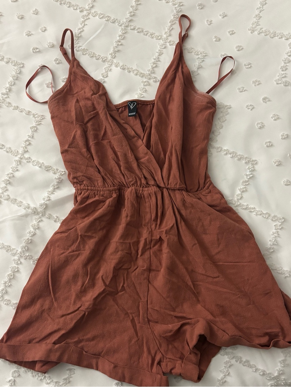 Windsor Rust Sleeveless romper